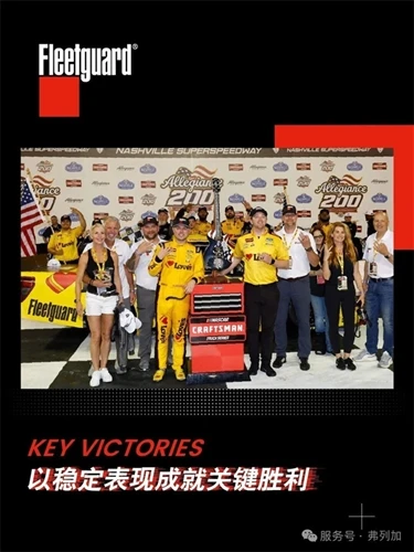 Fleetguard testemunhou a vitória espetacular do campeonato da NASCAR!
